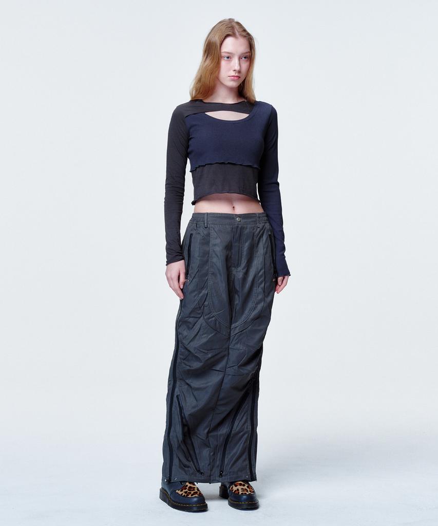 2113 STUDIO Cross Cut Long Sleeve Dark Gray