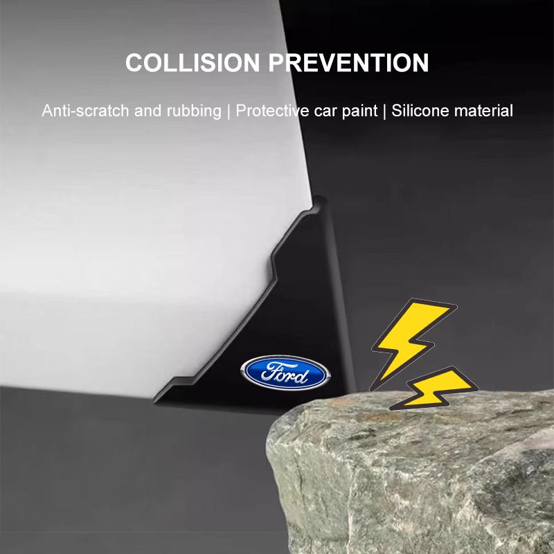 2pcs Car Door Corner Protection Sleeve Door Corner Anti-collision Sleeve For Ford Focus Mondeo Kuga Fiesta MK7 Escort Explorer Edge 2 4 MK2