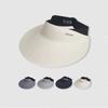 Foldable Seamless Visor Cap Sun Protection Summer Sun Hat Simple Sunscreen Empty Top Cap  Travel