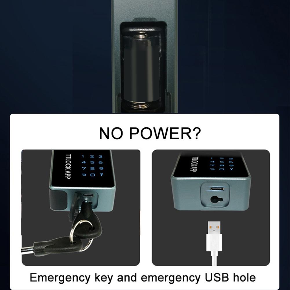 Tuya TTLOCK APP Intelligentes Fingerabdruck-Vorhängeschloss Wasserdichte Biometrische Daumenabdruck-Türschlösser Schlüssellose Haus-Gepäck-Sicherheit Legierungsschlösser