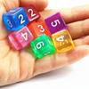 10 stuks D6 Dobbelstenen Polyhedrisch Digitaal 1-6 Dobbelstenen voor Feest Club Entertainment Tafelspel