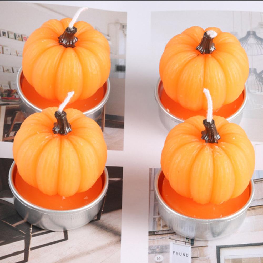 3D Candle  Making Halloween Decor Decoration Pumpkin Candle Candle Mold Mould Silicone Mold