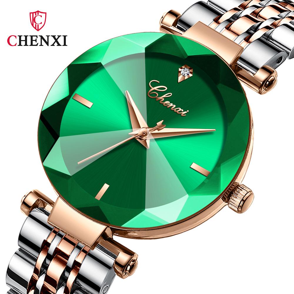 Morning Light Women's Fashion Watch - Diamond-Shaped Glass, Waterproof Quartz