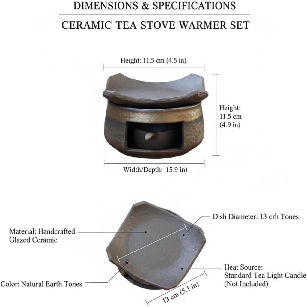 Cedrový a zenový aromaterapeutický hořák, Keramický aromaterapeutický hořák, Keramická čajová kamna ohřívačová sada, Kamna difuzér vůně přírodního oleje