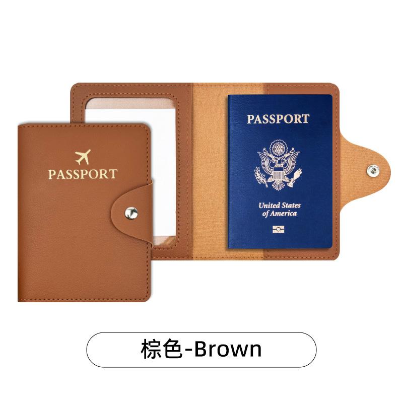 Women Men Fashion Business Passport Covers Holder Multi-Function ID Bank Card PU Leather Wallet Case Travel Accessories