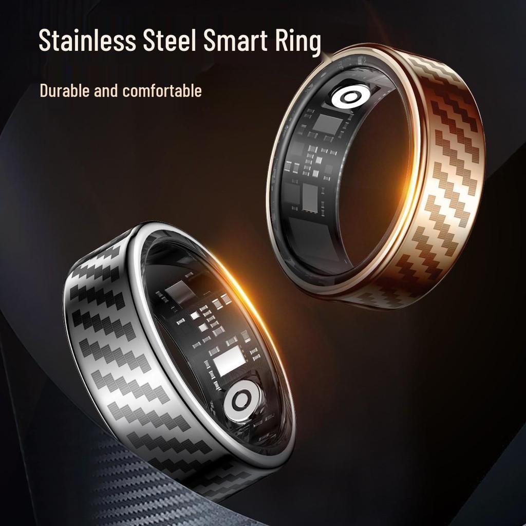Smart Ring: Heart Rate, Blood Oxygen, Blood Pressure, Sleep Tracker, Pedometer, Sports, Bluetooth Call Reminder