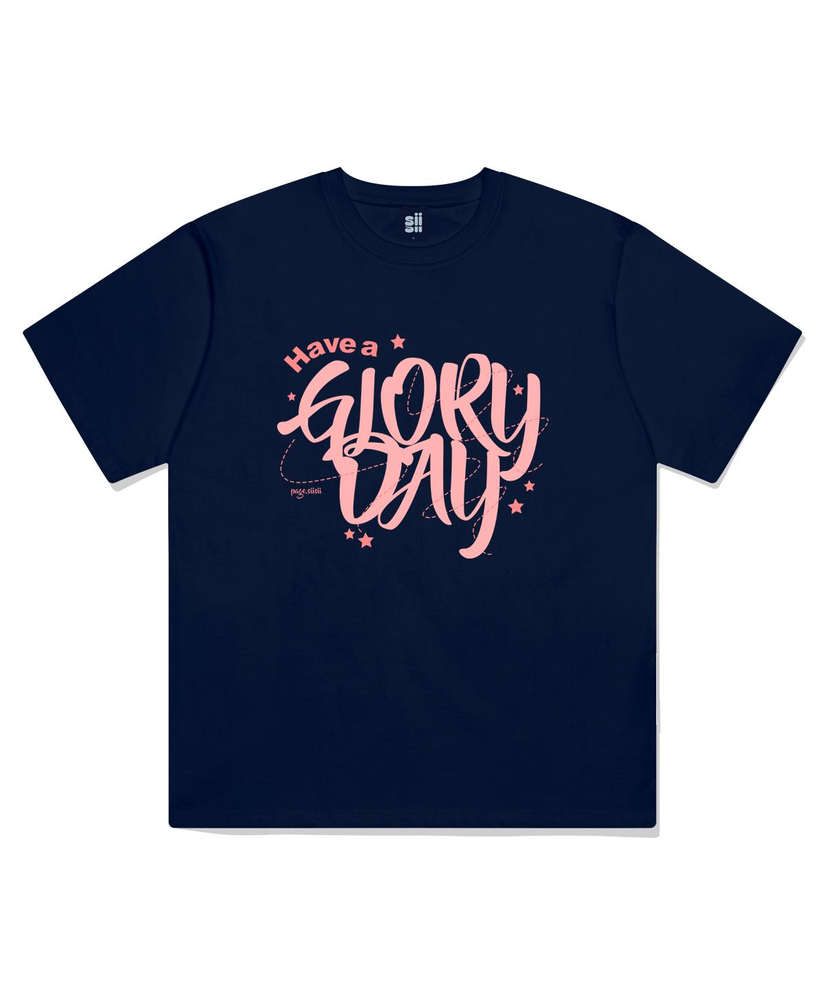 Page Cc Star Glory Day Printed Short Sleeve T-Shirt Navy L