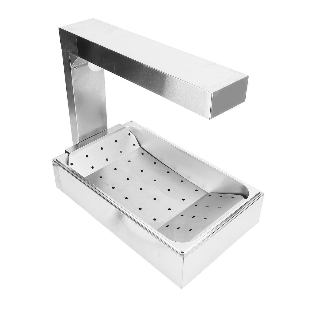 French Fry Food Warmer 1000W Stainless Steel Commercial Heat Lamp Food Warmer with E27 25W Bulb for