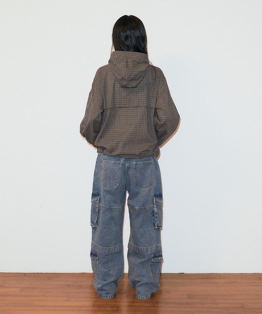 Mahagrid Check Windbreaker Brown(Mg2Gsmb961A)