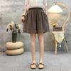 Silk Elastic Waist Wide-Leg Shorts Summer High Waist Drape Korean Casual Loose Soft Women's Shorts