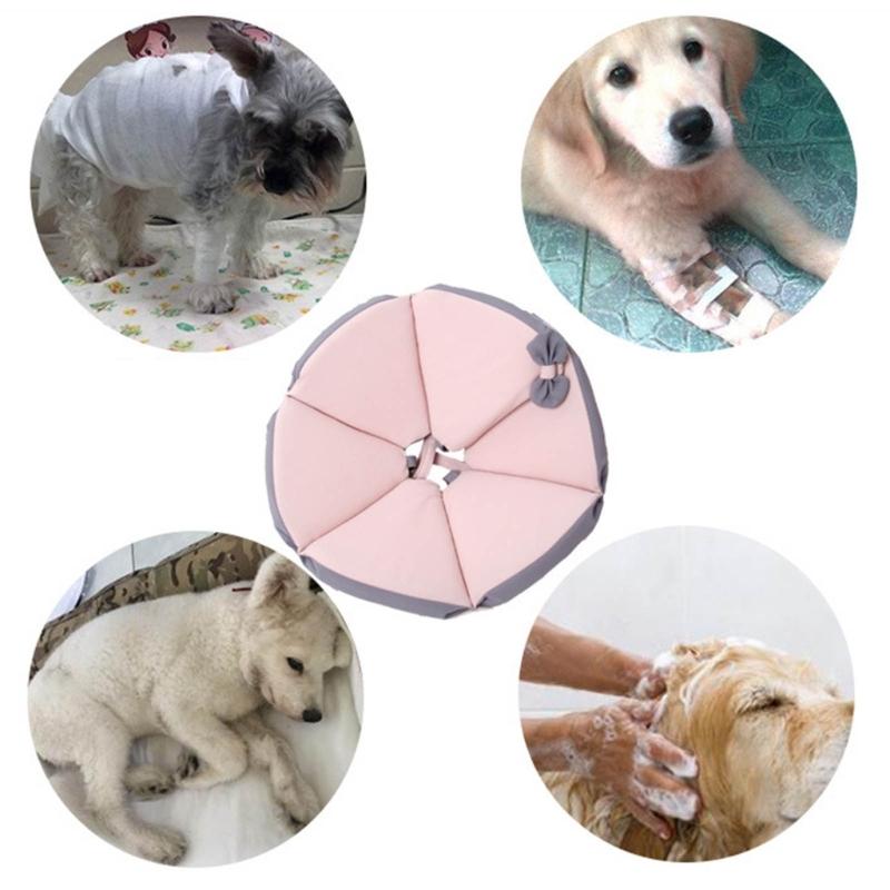 Comfortable Pet Recovery Cone Collar Multiple Size Adjustable Recovery Collar Soft For Pet Dogs Cats