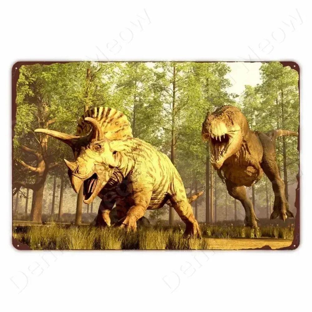 Dinosaur Retro Metal Tin Sign Wall Decor 20x30cm