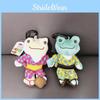 Cute Kimono Smiling Big Eyes Frog Plush Toy Keychain Pendant For Backpack And Gift