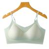 Ice Silk Cami Vest Bra with Built-in Pads, Wireless Seamless Back Smoothing Push Up Anti-Sag Bandeau Bra