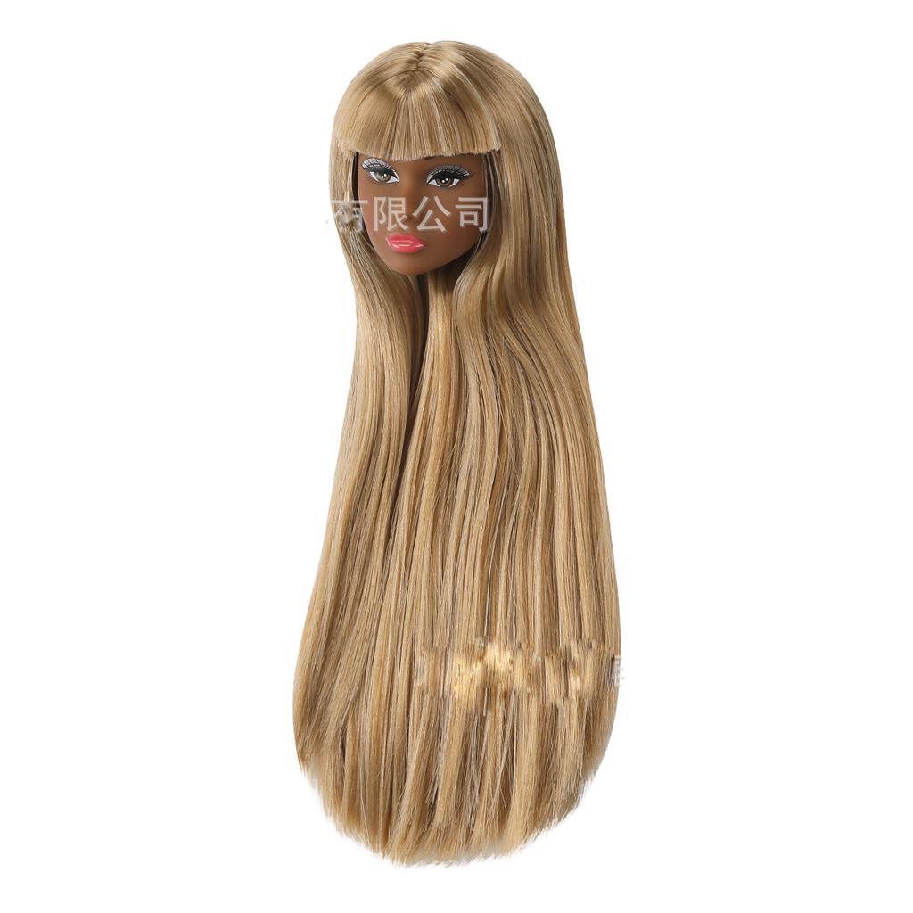 Doll Fashion Head 1/6 Supermodel Doll Makeup Face Curly Hair Toy Joint Movable White/Normal/Black Skin Body+Head Doll Accessorie