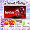 Marc Marquez 5D DIY Diamond Painting Custom Name Text, Full Drill Rhinestone Mosaic Art Home Gift