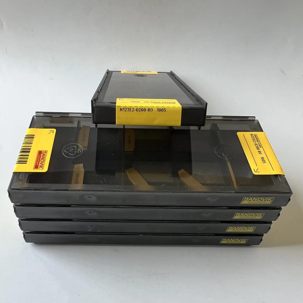 Original Sandvik / N123E2-0200-RO 1005 /CNC Lathe Carbide Blade Tool 10 Pcs