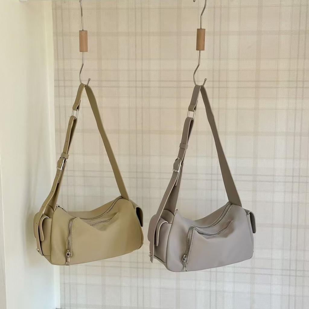 New casual simple women's bag solid color summer popular shoulder bag large capacity popular messenger bag bag