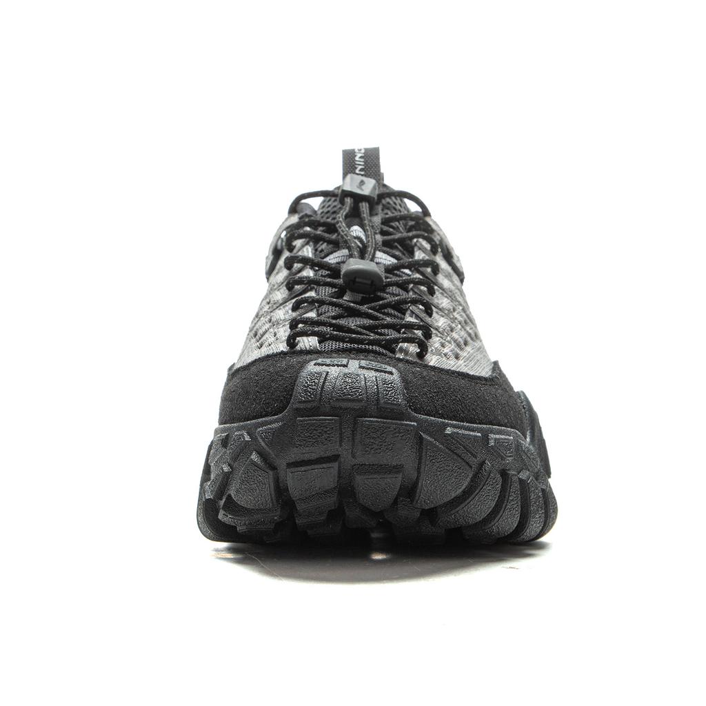 New LiNing Dunes Cushioning, Slip Resistant, Abrasion Resistant Support Low Top Casual Shoes Men's Gray Black AGCV363-2