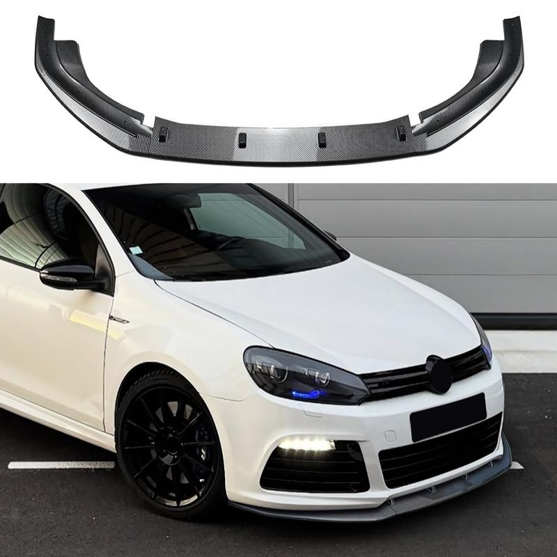 Front Bumper Lip Spoiler Diffuser Splitter Body Kits for Volkswagen VW Golf 6R Golf MK6 R 2008-2012 Modification Accessories