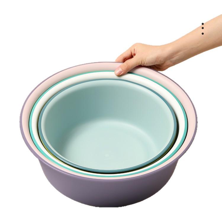 Extra Thick Durable Plastic Washbasin for Laundry, Student Dorms & Foot Washing