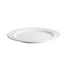 Light Luxury White Ceramic Round Flat Dinner Plate