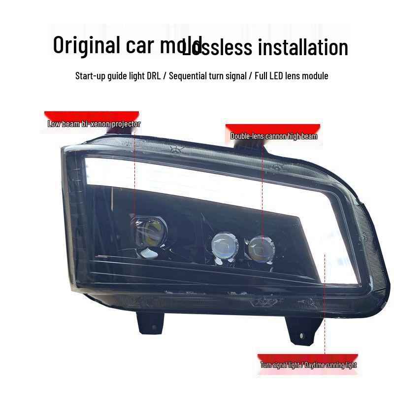 Jiefang J6P LED Headlight Assembly with 3-Lens Navigator Version 500/550