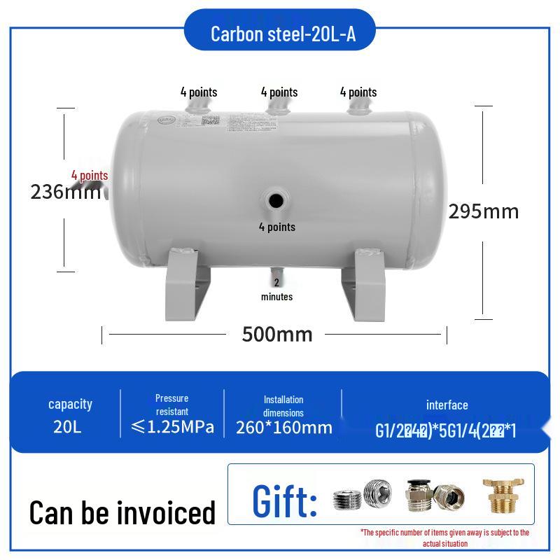 Compact Air Tanks 2L-60L - Ideal for Compressors and Vacuum Systems
