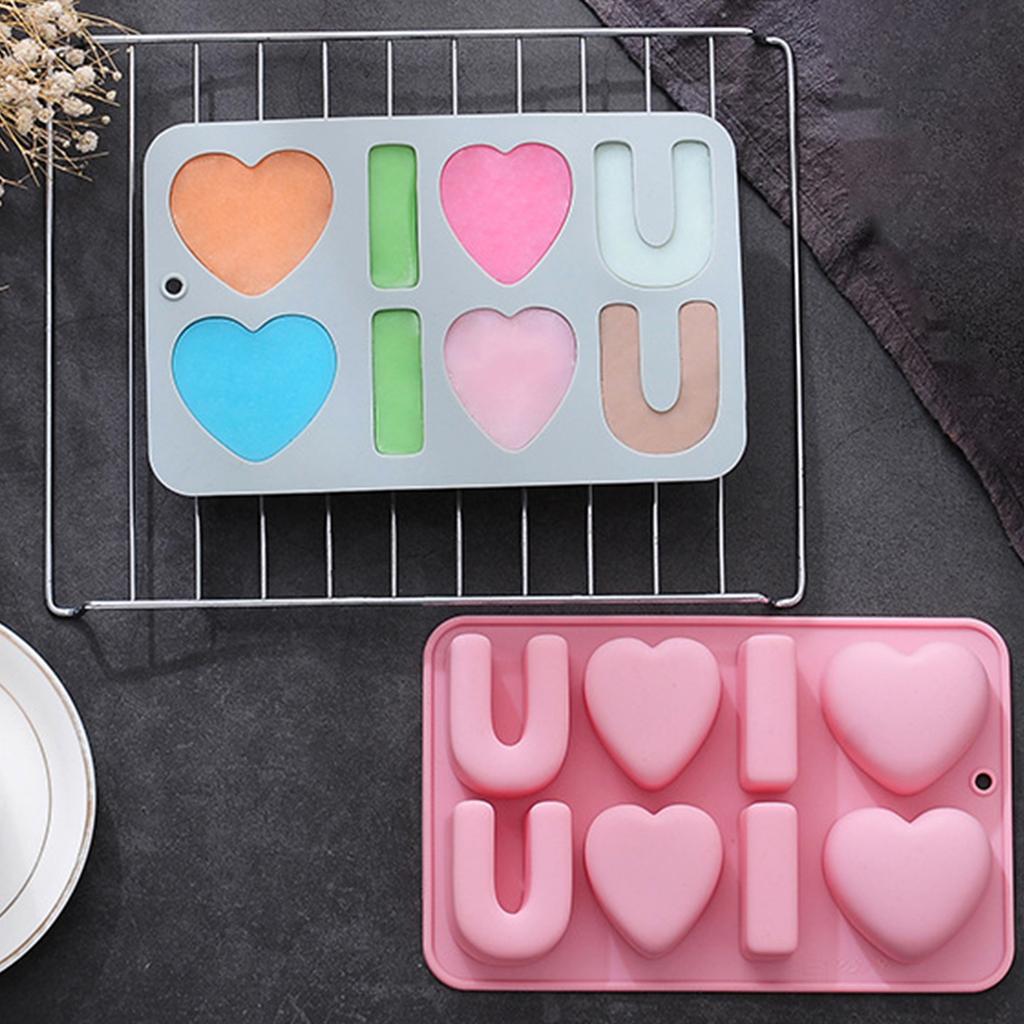 Fondant Chocolate Mold Valentine Day Silicone Mold Fondant Cake Decorating Tool Candle Soap Mold Easily to Clean