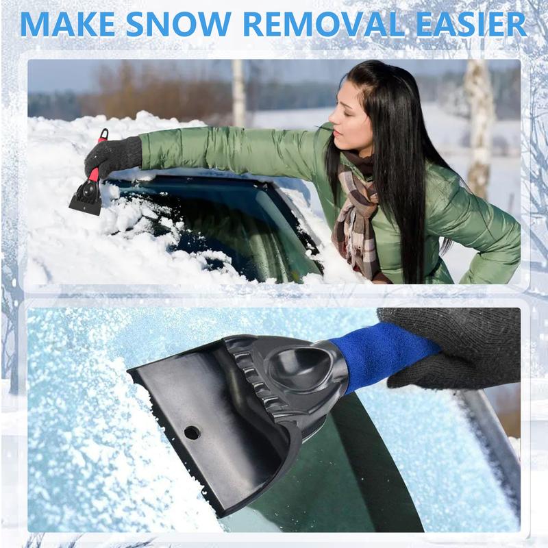 For Car Windshield Snow Brush Ice Scraper Remover Kit with Winter Glass Cleaner Tool and Durable Shovel for Auto Accessories