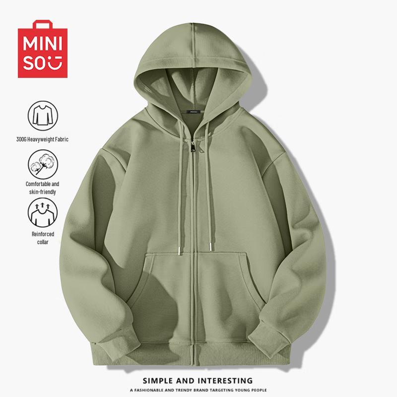 MINISO Men's Oversize Zip-Up Hoodie Jacket