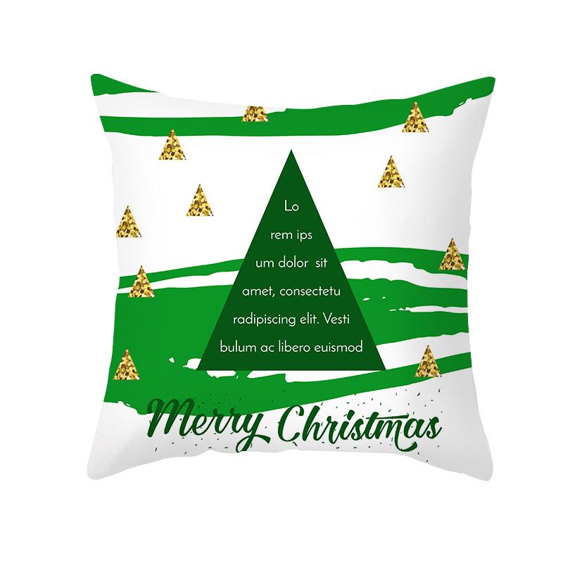 Nordic Christmas Pillowcase Printed Elk Snowflake Sofa Cushion Cover Office Cushion Cover Home
