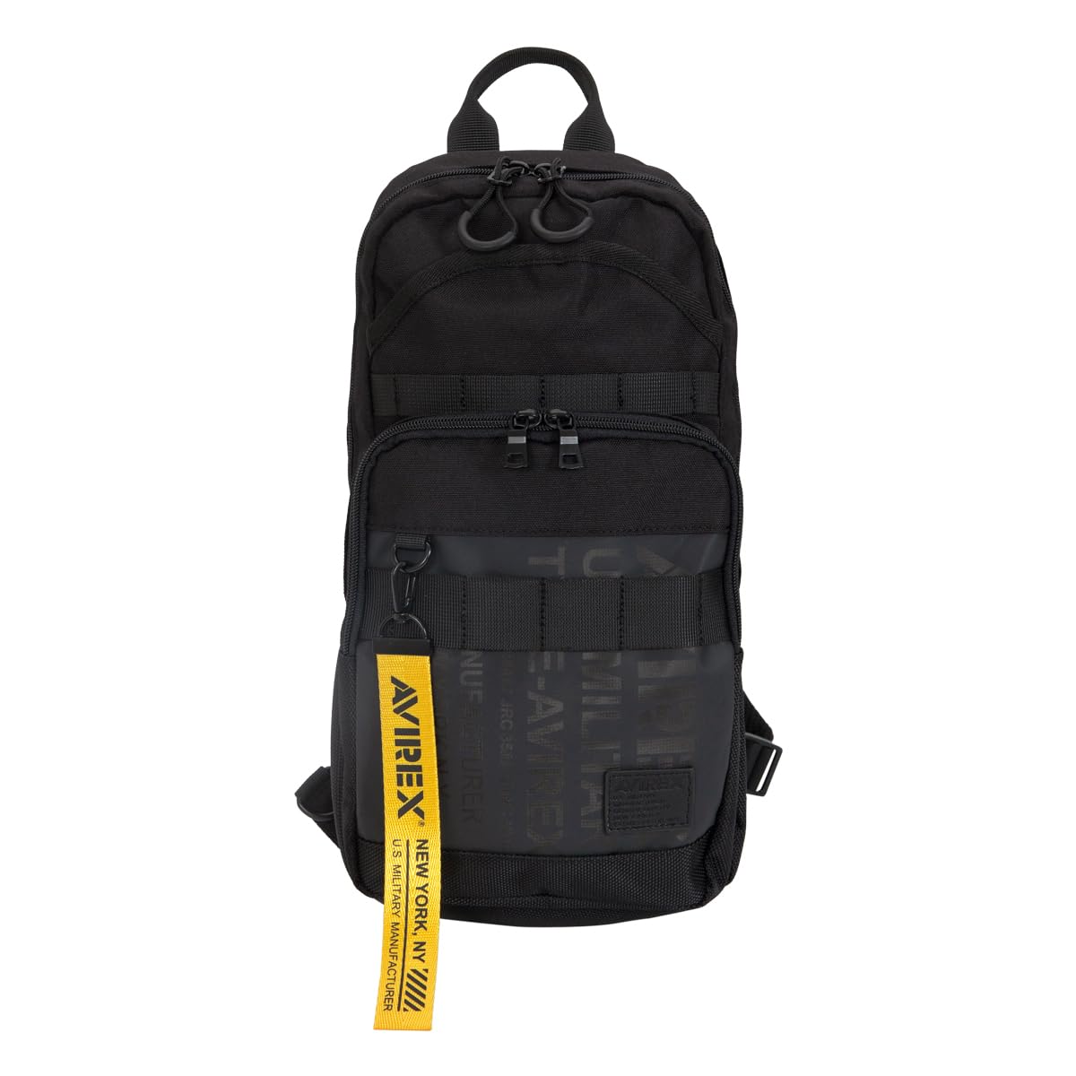 

велика чорна [AVIREX] одноплечова сумка, розмір, AVX601, чорний