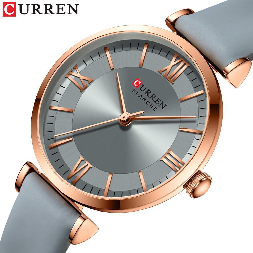 Curren 9079 Dames Casual Leren Band Horloge - Kleine Zeemeermin Editie