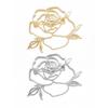 Women Brooch Hollow Rose Shape Lapel Pin Suits Coats Bags Scarves Badge Anti-Oxidation Versatile Accessory