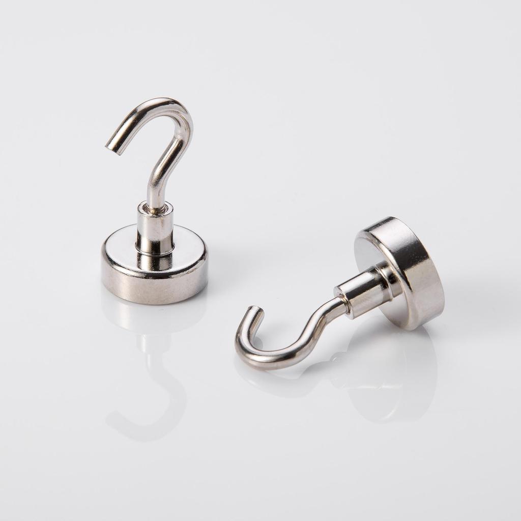 Neodymium Iron Boron Magnetic Hook Hanger, E16 Metal Magnetic Suction Cup, Punch-Free Installation.