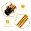 2Pcs Wall Lamp Connecting Tube Replacement Part Metal Threaded Lighting Fixture Supply Lamp Rod Car Lights Hardware