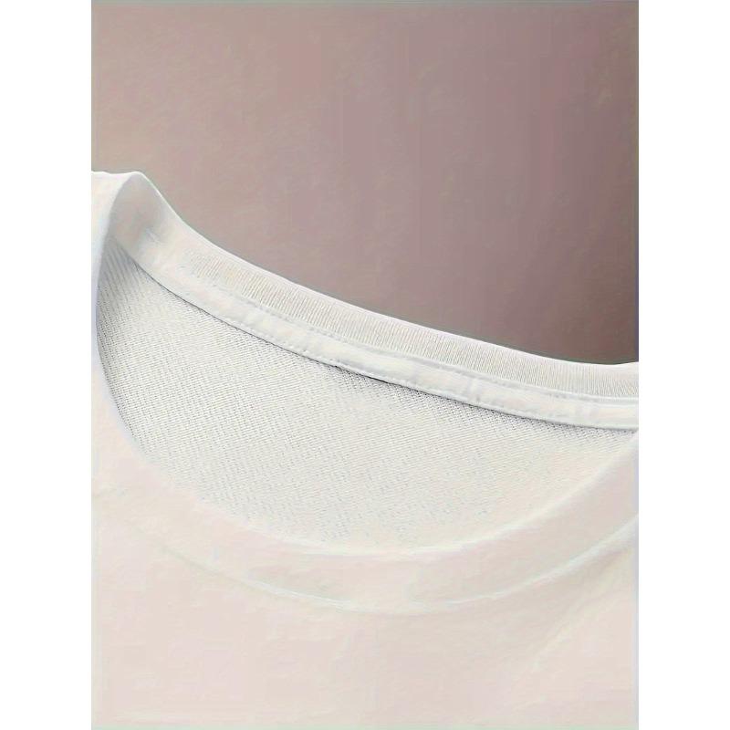 Europäische Größen Herren Sommer Mode Lässiges Kurzarm T-Shirt mit Kreuz Print Tee, Normale Passform mit Leichter Dehnung, Atmungsaktives Oberteil für Herren