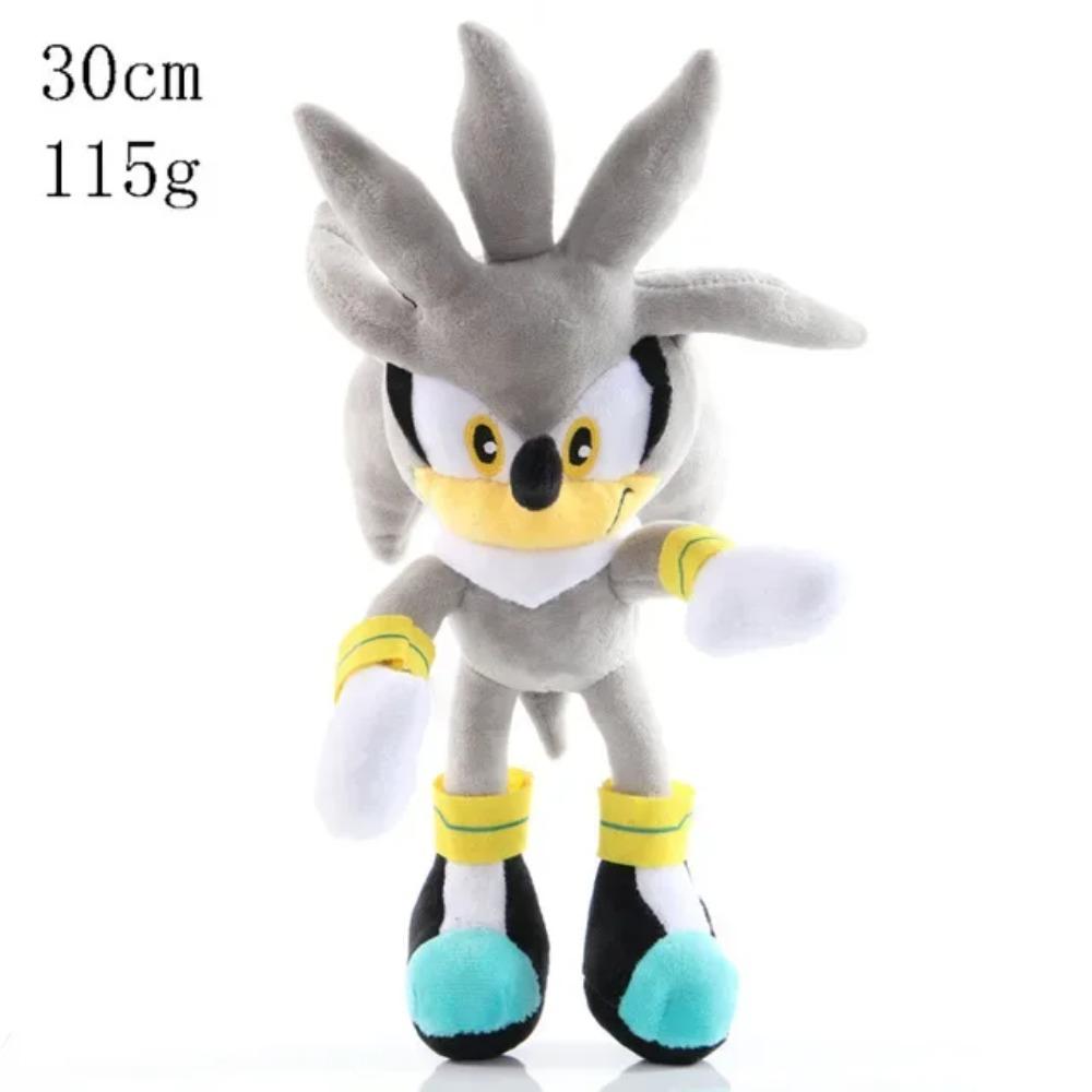 2025 New 25cm Super Sonic Action Doll Plush Toy Hedgehog Model Plush Doll Tarsnak Sofa Plushie Toys for Children's Birthday Gift