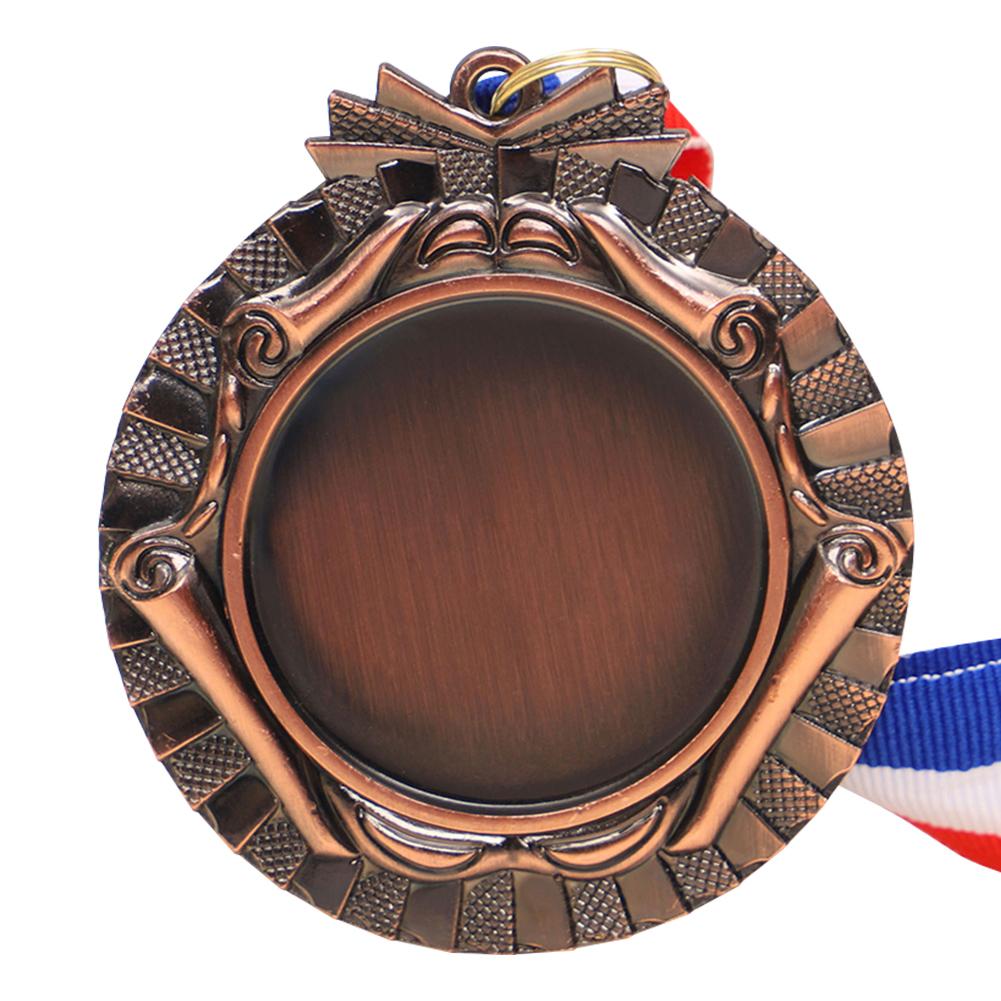 6.5cm Gold/Silver/Bronze Medal Class Rewards with Neck Ribbon Competition Awards Metal Winner Medals for Competitions Party Race