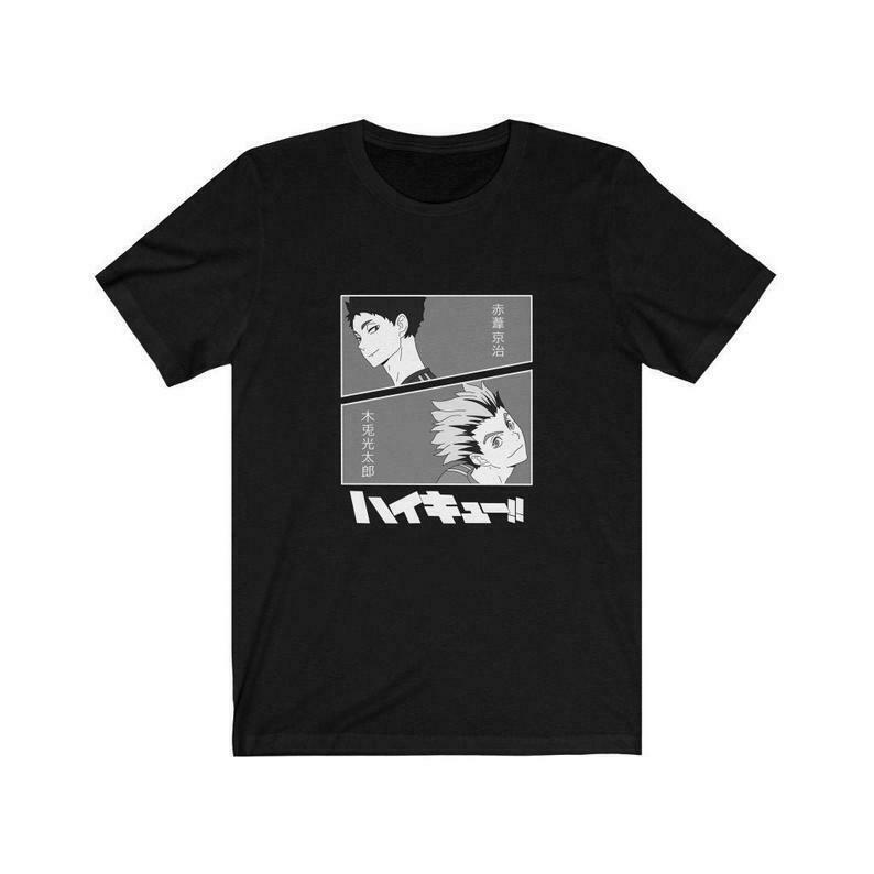 

Футболка Haikyuu Bokuto Kotarou Akaashi Keiji Fukurodani, футболки унисекс