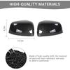 For Grand Cherokee Side Mirror Cover Trim for Jeep Grand Cherokee 2011-2020 for Dodge Durango 2011-Present Carbon Fiber Exterior Accessories 2pcs