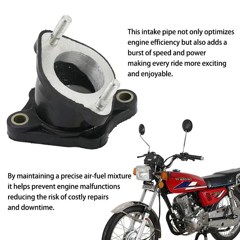 LINGQI RACING Aluminium Gummi Ansaugkrümmerrohr Vergaser für 150cc 200cc 250cc 300cc Dirt Bike Go-Kart ATV Quad Buggy