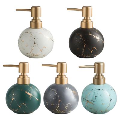 Soap Dispenser, Ceramic Hand Soap Lotion Dispenser for Bathroom Countertop, Soap