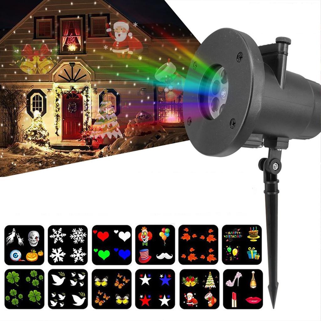 Christmas Projector Lights Outdoor Waterproof Snowflake Projector Lights LED Snowfall Lights for Christmas Decorations Lights