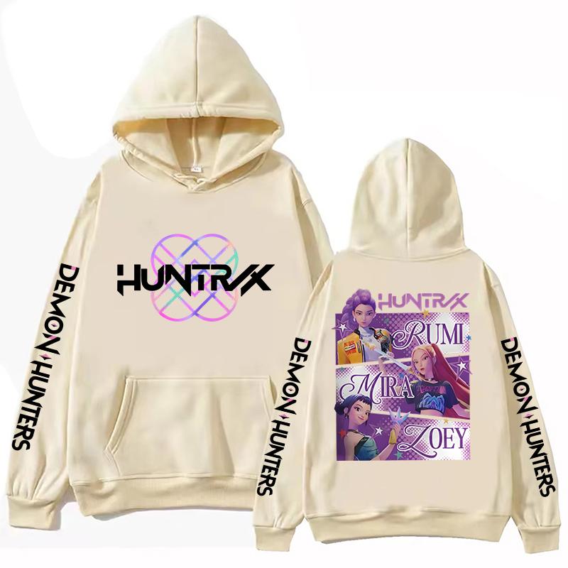 New KPop Demon Hunters Mira Rumi Zoey Printing Hoodies Men Women Sweatshirts Harajuku Unisex Fashion Autumn Winter Pullover Tops