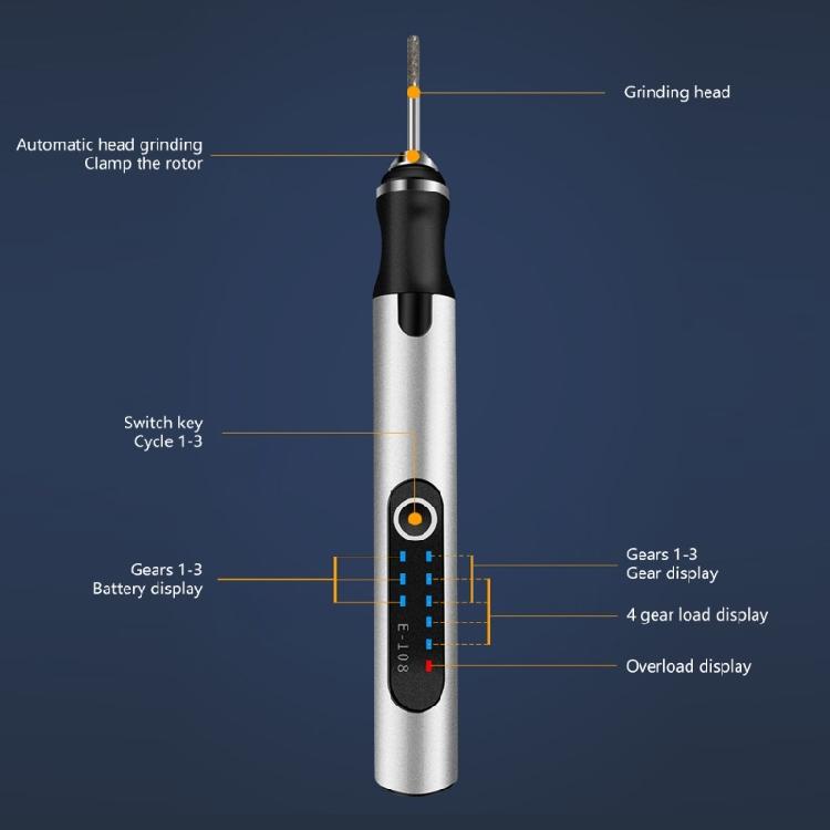 Cordless Resin Drill,3-speed Adjustment &Rechargeable Jewelry Drill Hand Drill Resin Tool Engraving Pen