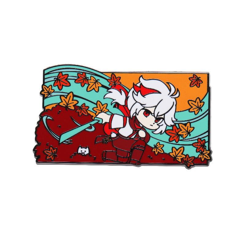 Character Cartoon Creative Metal Enamel Badge Charming Anime Style Brooch For All Occasions