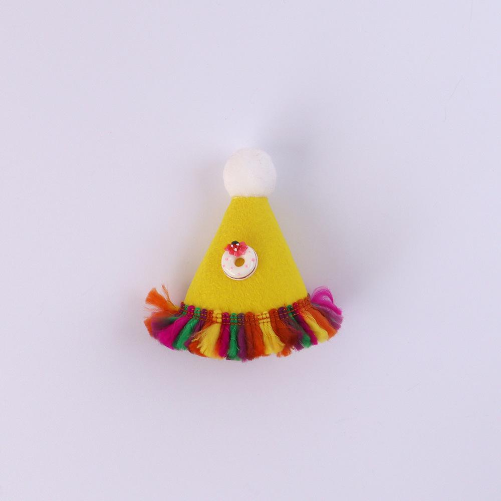 Colorful Tassel Pet Bib Set: Birthday Triangle Scarf for Cats & Dogs