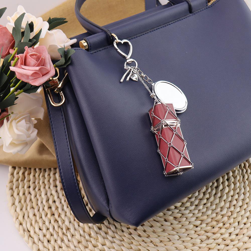 Original Fashion Metal Mesh Crossbody Bag Charm and Keychain Accessory